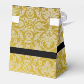 Aangepaste Gold- en zwarte tapestroom Bedankdoosjes (Achterkant)