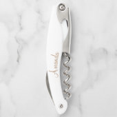 Aangepaste Gold Feathers Kurkentrekker (Achterkant)