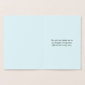 Aangepaste Gold Foil Condolences Kaart (Binnen)