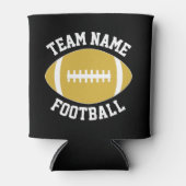 Aangepaste Gold Football Team Name Persoonlijke te Blikjeskoeler (Voorkant)