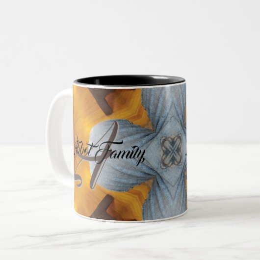 Aangepaste Gold Grey Gift Hot Cocaca Coffee Cup Tweekleurige Koffiemok (Voorkant links)