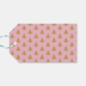 Aangepaste Gold-kerstcadeaulabels Cadeaulabel (Achterkant Horizontaal)