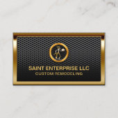 Aangepaste Gold Logo metallisch bouwwerk Visitekaartje (Voorkant)