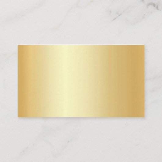 Aangepaste Gold-look - Aangepaste minimalistische  Visitekaartje (Achterkant)