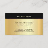 Aangepaste Gold-look - Aangepaste minimalistische  Visitekaartje (Voorkant)