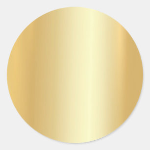 Aangepaste Gold Look Blank Sjabloon Tekstglans toe Ronde Sticker