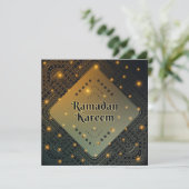 Aangepaste Gold Mandala Ramadan kareem Holiday Car Feestdagenkaart (Staand voorkant)