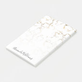 Aangepaste Gold Marble Post-it® Notes (Schuin)