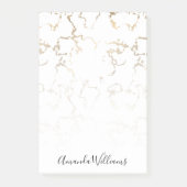 Aangepaste Gold Marble Post-it® Notes (Voorkant)