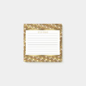 Aangepaste Gold Mermaid-schalen, 3x3 Post-it® Notes (Voorkant)