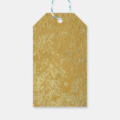 Aangepaste Gold Merry-kerst Cadeaulabel (Achterkant)