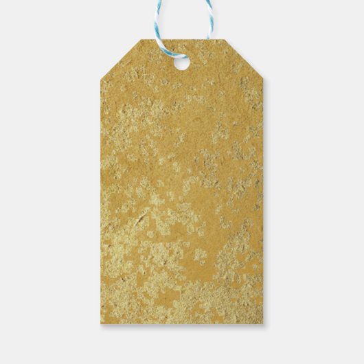 Aangepaste Gold Merry-kerst Cadeaulabel (Achterkant)