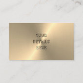 Aangepaste Gold Metallic afwerking Visitekaartje (Achterkant)