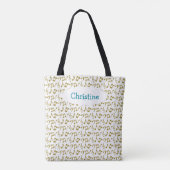 Aangepaste Gold Music Note Canvas tas (Achterkant)