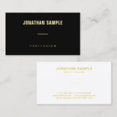 Aangepaste Gold Name Tekst Eenvoudige Sjabloon Mod Visitekaartje (Voorkant / Achterkant)