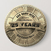 Aangepaste Gold Retirement Button (Voorkant)