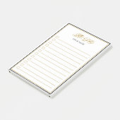 Aangepaste Gold Script Post-it notities uitvoeren Post-it® Notes (Schuin)