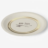 Aangepaste Gold Skateboarden kool Papieren Bordje (Gekanteld)