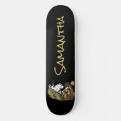 Aangepaste Gold Unicorn Persoonlijk Skateboard (Voorkant)