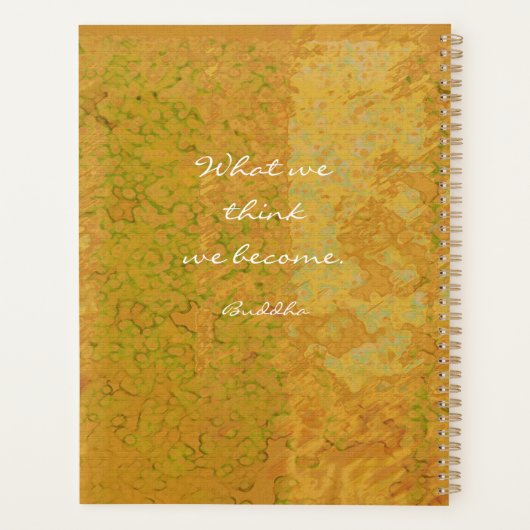 Aangepaste Golden Buddha met prijsopgave Planner (Achterkant)