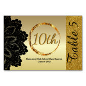 Aangepaste Golden Class Reunion Kaart (Voorkant)