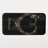 Aangepaste Golden Heart Musical Notes Case-Mate iPhone Case (Achterkant (horizontaal))