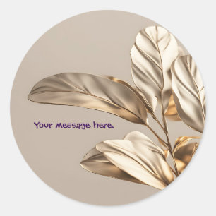 Aangepaste Golden Leaf Stickers
