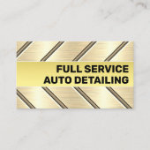Aangepaste Golden Metal Steel Car Service Cool Visitekaartje (Voorkant)