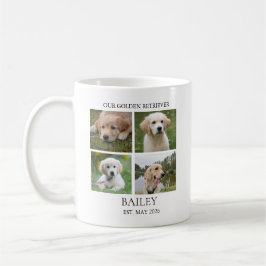 Aangepaste Golden Retriever 8 Foto Koffiemok