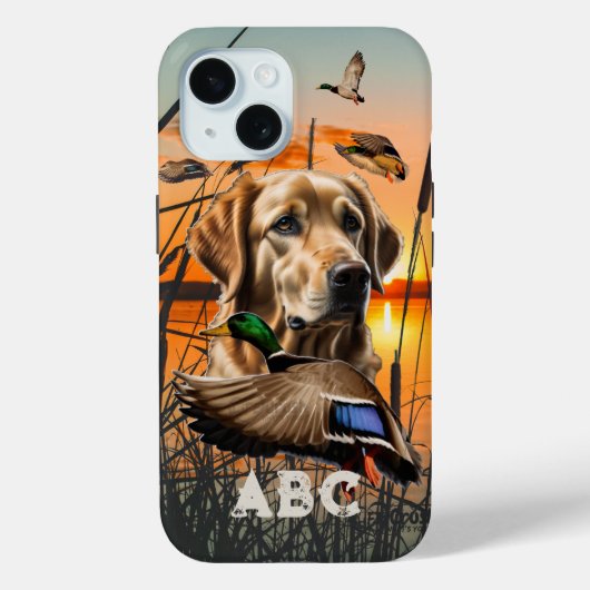 Aangepaste Golden Retriever Case-Mate iPhone Case (Achterkant)