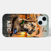 Aangepaste Golden Retriever Case-Mate iPhone Case (Achterkant (horizontaal))