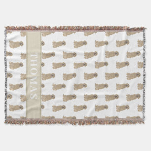 Aangepaste Golden Retriever Deken