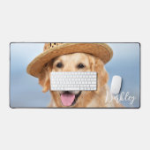 Aangepaste Golden Retriever Dog Aangepaste foto va Bureaumat (Keyboard & Muis)