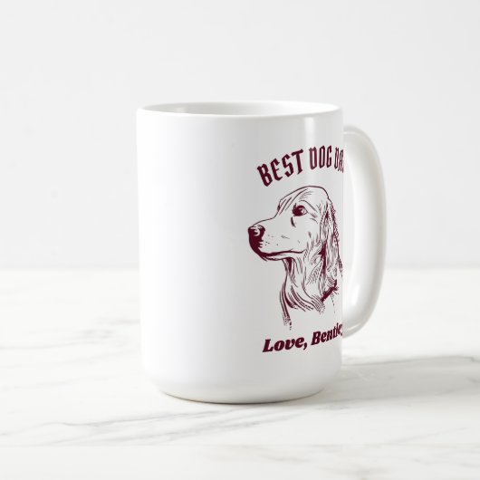 Aangepaste Golden Retriever Dog mam Koffiemok (Voorkant rechts)