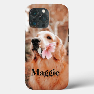 Aangepaste Golden Retriever Foto - Hondenliefhebbe Case-Mate iPhone Case