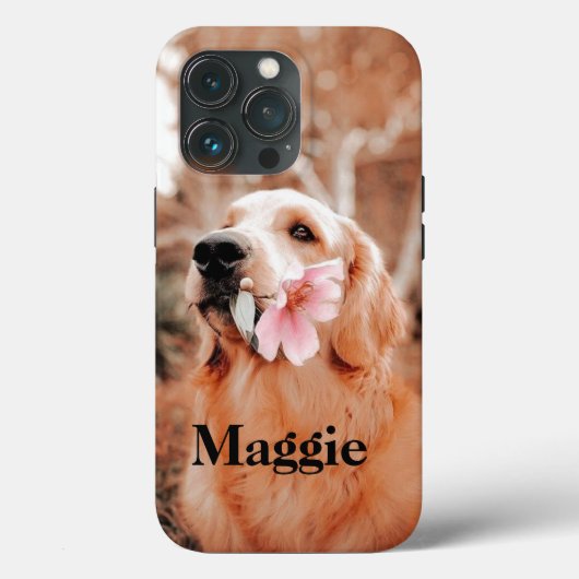 Aangepaste Golden Retriever Foto - Hondenliefhebbe Case-Mate iPhone Case (Achterkant)