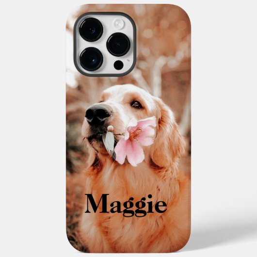 Aangepaste Golden Retriever Foto - Hondenliefhebbe Case-Mate iPhone Case (Achterkant)