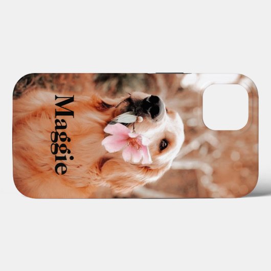 Aangepaste Golden Retriever Foto - Hondenliefhebbe Case-Mate iPhone Case (Achterkant (horizontaal))