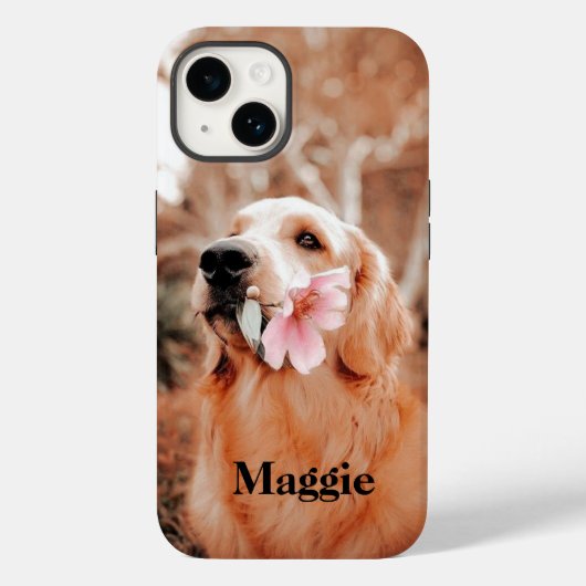 Aangepaste Golden Retriever Foto - Hondenliefhebbe Case-Mate iPhone Case (Achterkant)