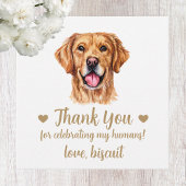Aangepaste Golden Retriever Hond bruiloft gunst La Bedankjes Labels