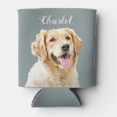 Aangepaste Golden Retriever Hond Gepersonaliseerd Blikjeskoeler (Voorkant)