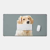 Aangepaste Golden Retriever Hond Gepersonaliseerd  Bureaumat (Keyboard & Muis)