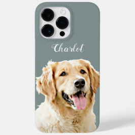 Aangepaste Golden Retriever Hond Gepersonaliseerd  Case-Mate iPhone 14 Pro Max Hoesje