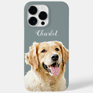 Aangepaste Golden Retriever Hond Gepersonaliseerd  Case-Mate iPhone 14 Pro Max Hoesje