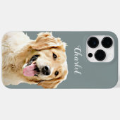 Aangepaste Golden Retriever Hond Gepersonaliseerd Case-Mate iPhone Case (Achterkant (horizontaal))