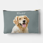 Aangepaste Golden Retriever Hond Gepersonaliseerd  Etui (Achterkant)