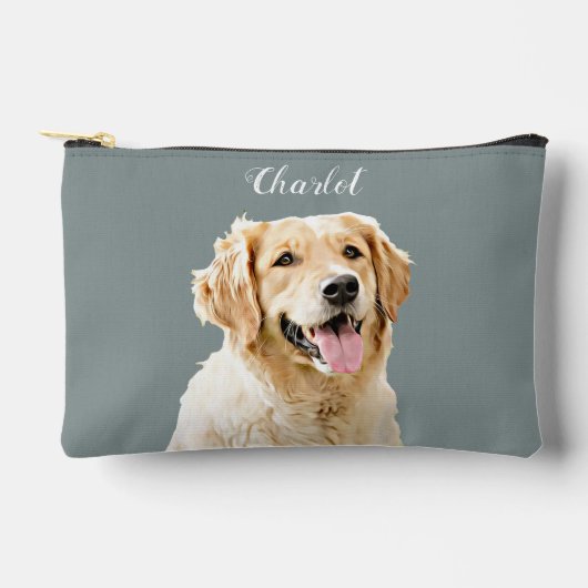 Aangepaste Golden Retriever Hond Gepersonaliseerd  Etui (Voorkant)