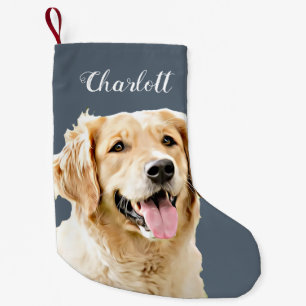 Aangepaste Golden Retriever Hond Gepersonaliseerd  Kleine Kerstsok