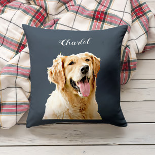 Aangepaste Golden Retriever Hond Gepersonaliseerd  Kussen