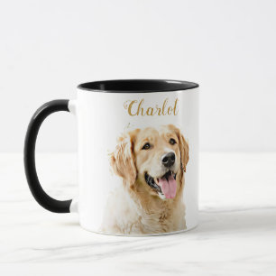Aangepaste Golden Retriever Hond Gepersonaliseerd  Mok